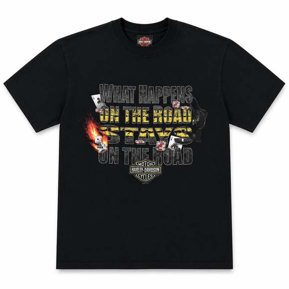 Harley-Davidson Other - Vintage Harley-Davidson 'What Happens On The Road' T-Shirt Size Medium